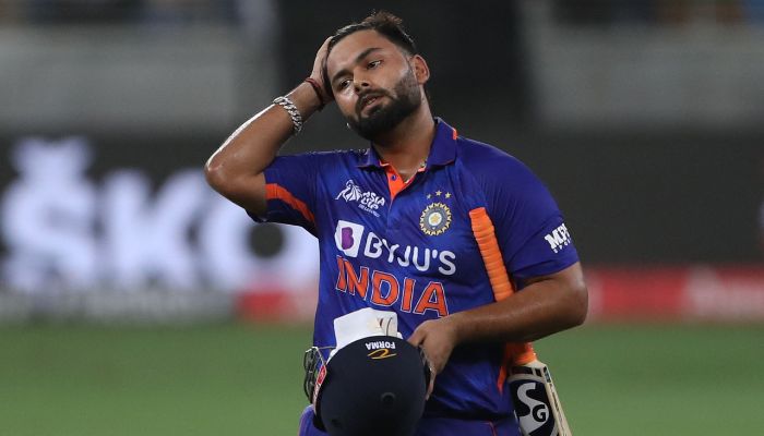 India´s Rishabh Pant leaves the field after being dismissed during the Asia Cup Twenty20 international cricket Super Four match between India and Pakistan at the Dubai International Cricket Stadium in Dubai on September 4, 2022.— AFP