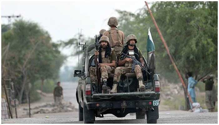 Image showing soldiers sitting in a truck during patrol. — AFP/ File