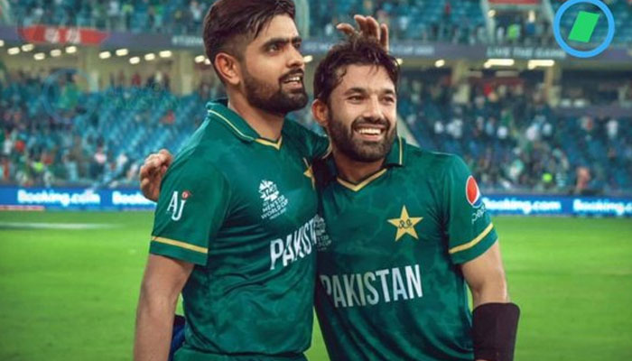 Skipper Babar Azam (Left) and wicketkeeper Muhammad Rizwan. Twitter/PCB