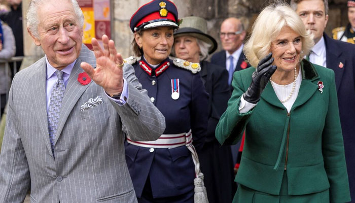 Queen Camilla kept glancing backwards in fear after egging humiliation