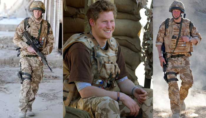 Prince Harrys pictures in military uniform resurface on Remembrance Day