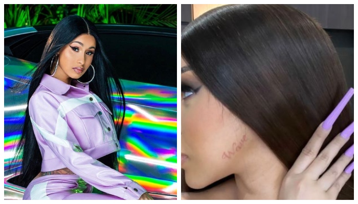 Cardi B shares glimpse of a new tattoo as she gushes over baby son