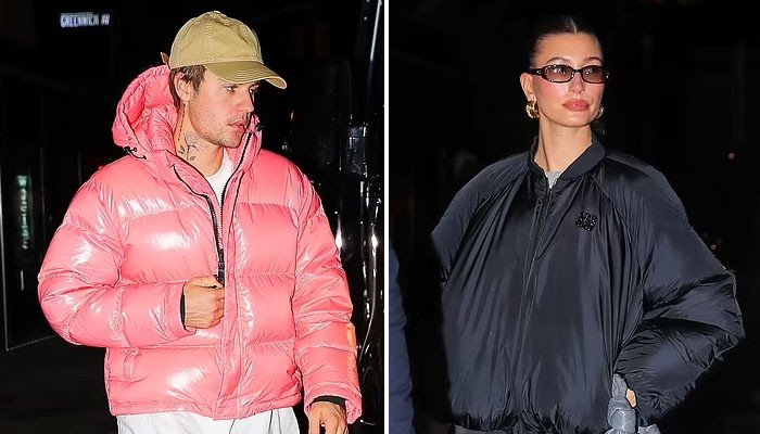 Hailey Bieber, Justin Bieber rock winter glam look on date night in New