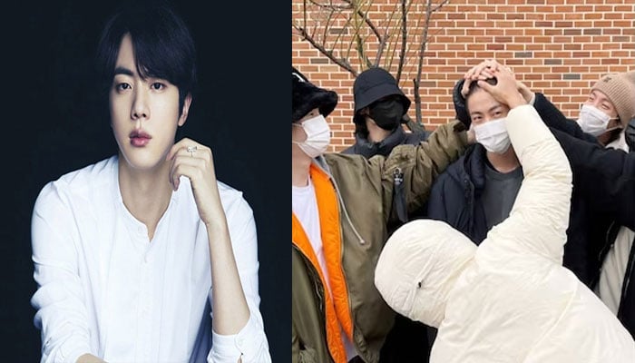 Watch: BTS members tease Jin for his new haircut in latest video