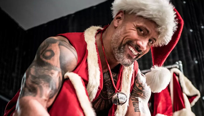 Dwayne Johnson transforms into ‘Dwanta Claus’ for Christmas Eve