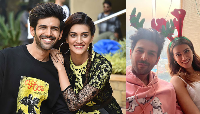 Kartik Aaryan Drops Cute Selfie With Shehzada Co Actor Kriti Sanon Amid Christmas 9843