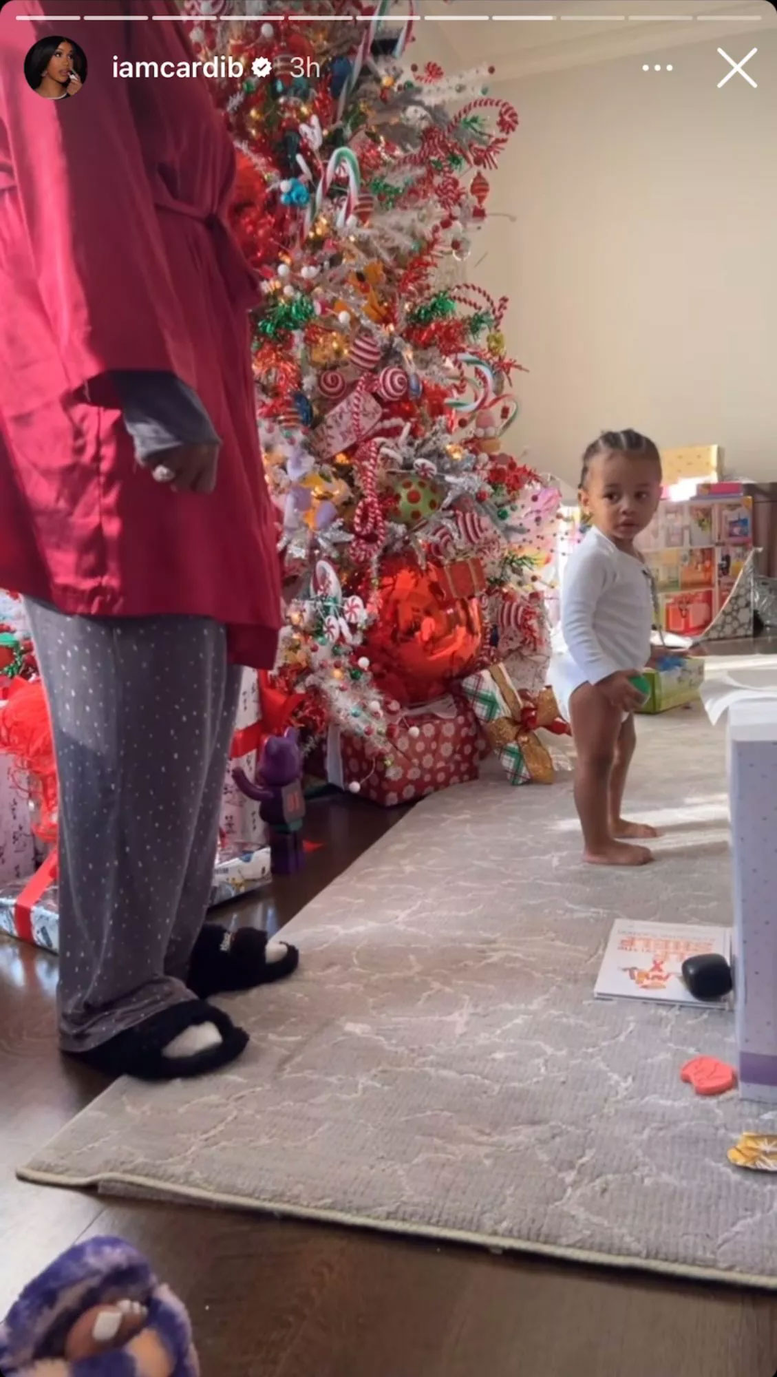 Pictures: Cardi B shows off son Wave’s first Christmas