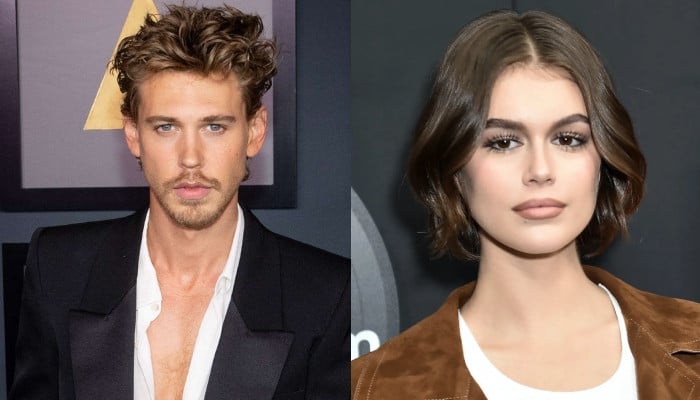 Kaia Gerber embraces boyfriend Austin Butler backstage after his big ...