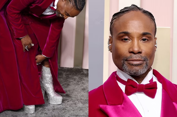 Billy Porter rocks fuchsia tuxedo gown by paying tribute to his 2019 Oscars look