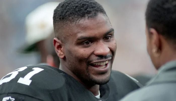 National Football League (NFL) star Charles Johnson gestures in this undated photo. — Twitter/@nypost