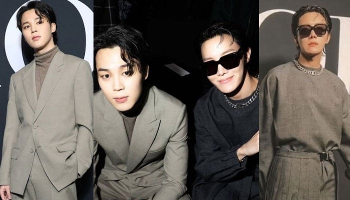 Pop Base on X: BTS' Jimin and J-Hope for the Dior Fashion Show.   / X