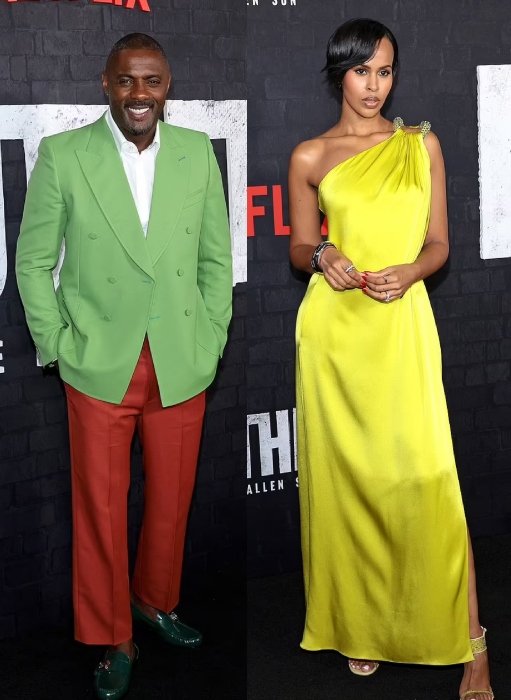 Idris Elba attends NYC premiere of Luther: The Fallen Sun in a striking suit with wife Sabrina