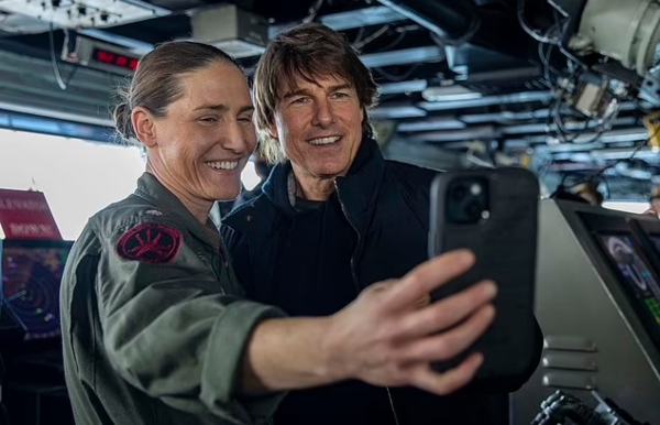 Tom Cruise takes Oscar-nominated ‘Top Gun: Maverick’ to US Navy aircraft for special screening