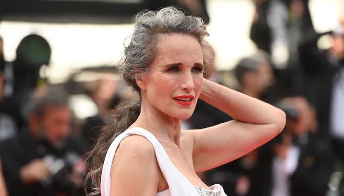 Maid actress Andie MacDowell really comfortable with gray hair