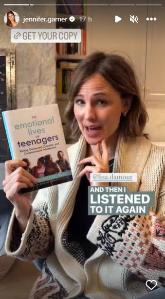 Jennifer Garner picks Lisa Damour’s new book based on female teenagers