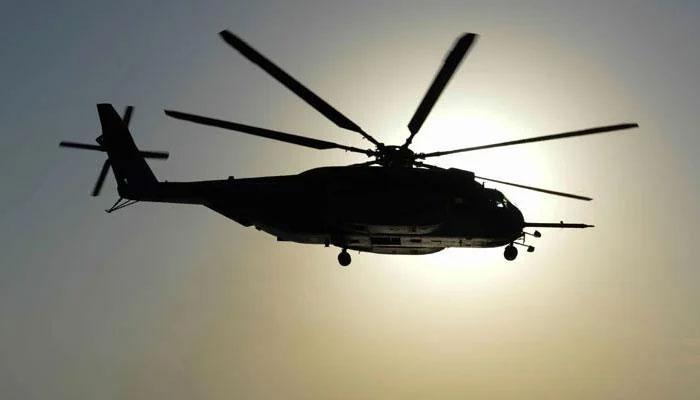 A representation image of a helicopter. — AFP/File