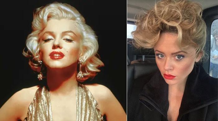 Emily Atack Channels Iconic Marilyn Monroe Blonde Look In New Snaps