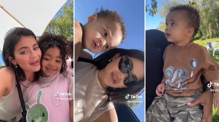 Kylie Jenner Shows Son Aire in TikTok Videos at His Cousin's Birthday Party