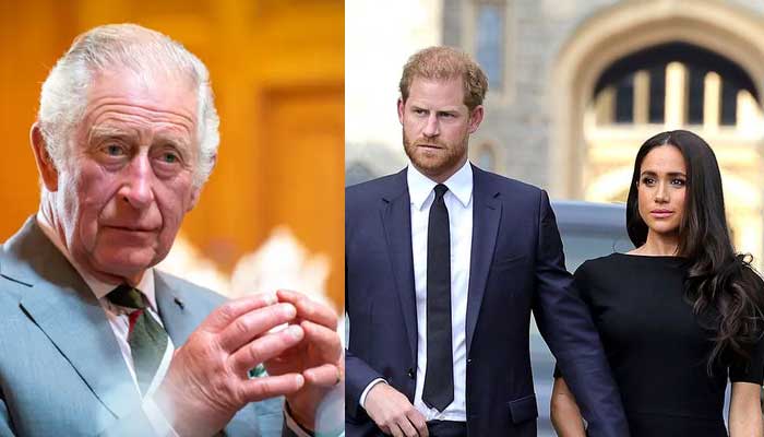 Kin Charles facing threats from lip-jutting Prince Harry, couture-clad Meghan Markle?