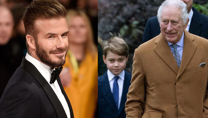 David Beckham reacts as King Charles confirms Prince George coronation role