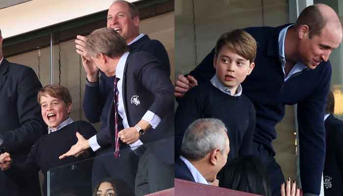 Prince William, George enjoy father-son day out to watch soccer match