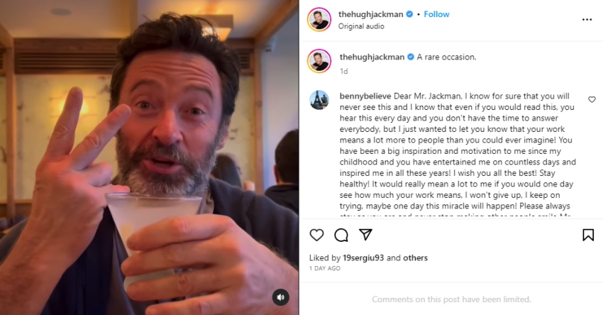 Hugh Jackman cheers to his good health as he celebrates negative biopsies results