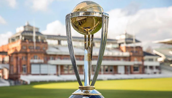 The ICC World Cup trophy. — ICC