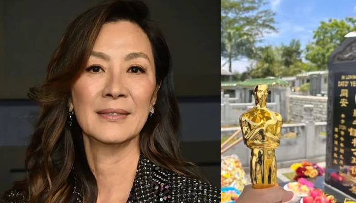 Michelle Yeoh shares glimpse of her father grave with Oscar trophy: Photo