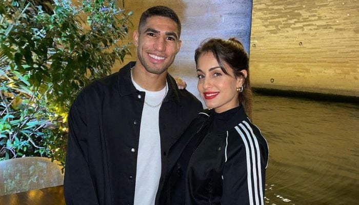 Image shows Hiba Abouk and Achraf Hakimi.— Pulsesports