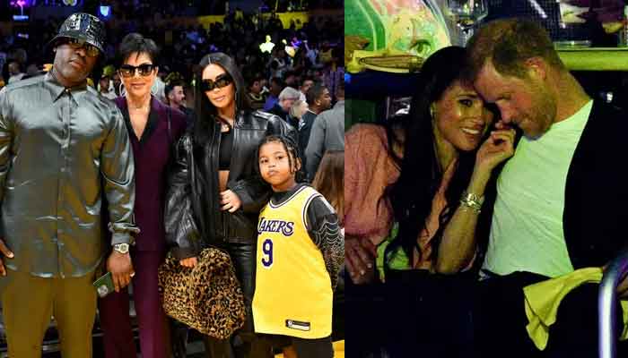 Kim Kardashian shuns Meghan Markle, Prince Harry at Lakers game