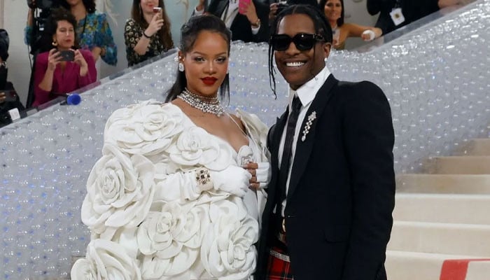 Rihanna exudes bridal vibes at 2023 Met Gala in all-white ensemble with ...