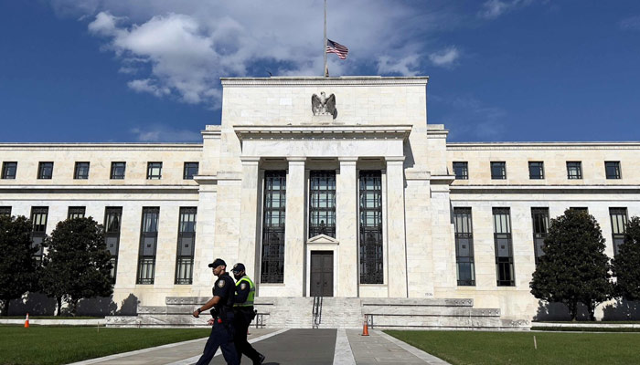 The Federal Reserve building in Washington, DC, United States, October 22, 2021. — AFP