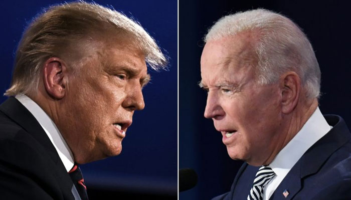 President Joe Biden and former President Donald Trump.—AFP