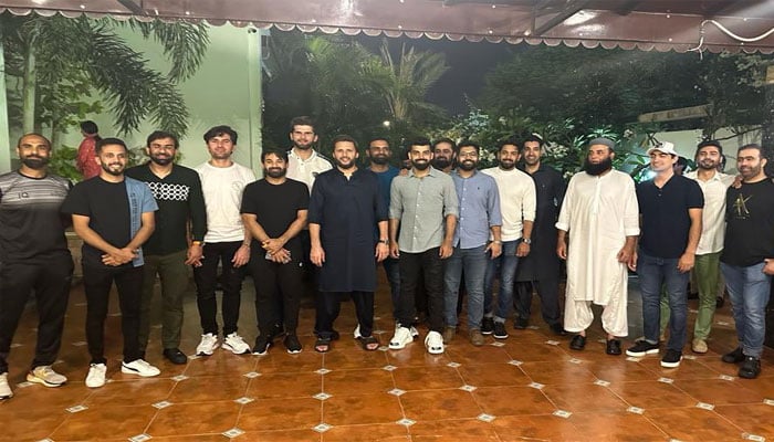 Former cricket team captain shares the group picture on Twitter — @SAfridiOfficial