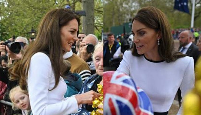 Kate Middleton took part in a surprise walk about with Prince William ahead of King Charles Coronation