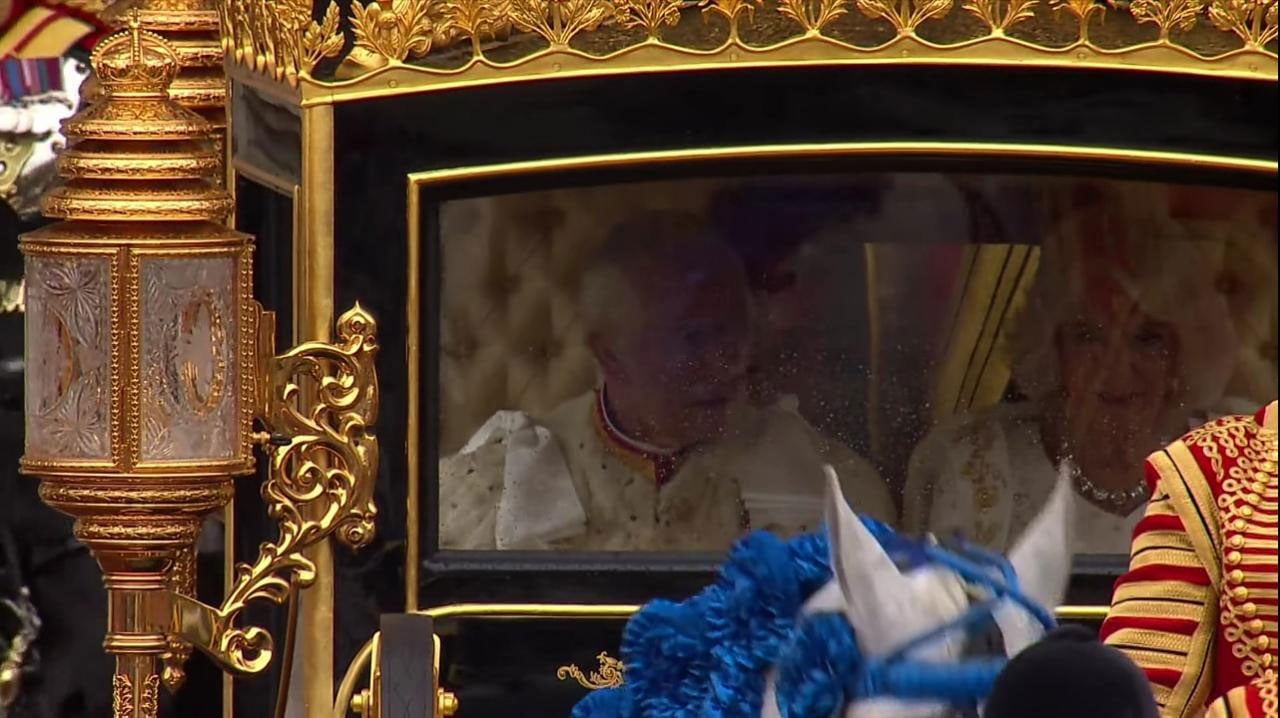 King Charles, Queen Camilla arrive at Westminster Abbey in carriage: Photos