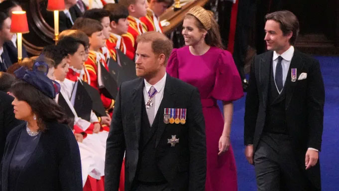 Pictures: Prince Harry an ‘an unwanted distraction’ at Westminster Abbey