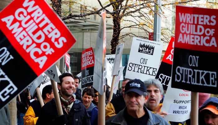 Showrunners get together to discuss writers strike as studios push back