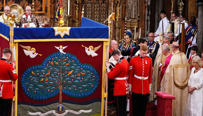 King Charles coronation: Anointing Screen put on display at Abbey