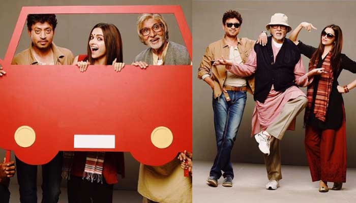 Piku, starring Deepika Padukone, Amitabh Bachchan and Irrfan Khan, released in 2015