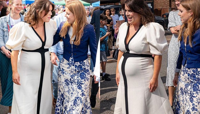 Princess Eugenie flaunts her baby bump in latest photos from