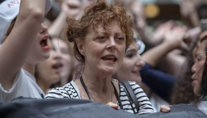 Susan Sarandon arrested at protest in New York