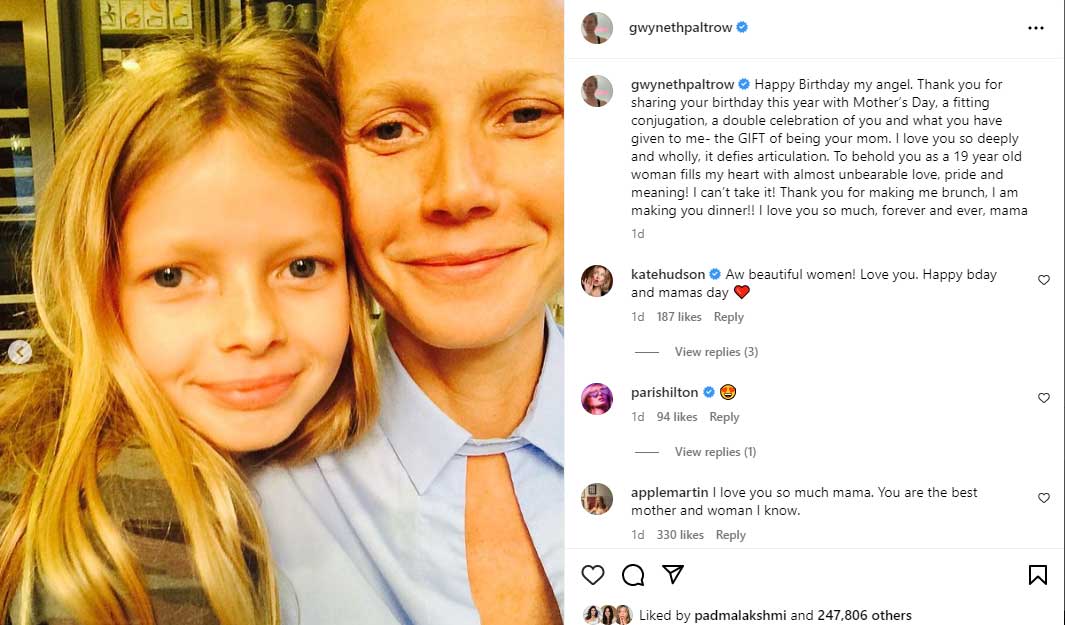 Gwyneth Paltrow's Instagram post suggests she wasn't with Meghan and Harry?