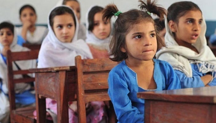 The picture shows female students in a classroom. — AFP/File