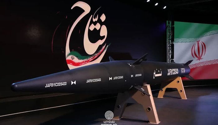 This picture shows Fattah, Irans intermediate-range hypersonic ballistic missile. — Twitter/@imp_navigator