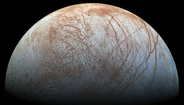 This picture shows Jupiters moon Europa. — AFP/File