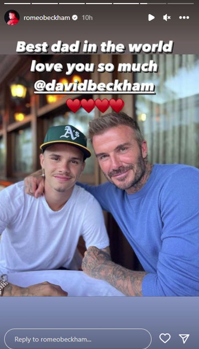 Brooklyn, Romeo, Cruz shower love on dad David Beckham on Father’s Day