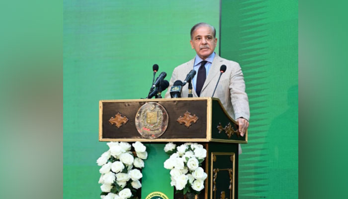 Prime Minister Shehbaz Sharif is addressing PM’s National Innovation Awards ceremony in Islamabad on June 19, Monday. — PID