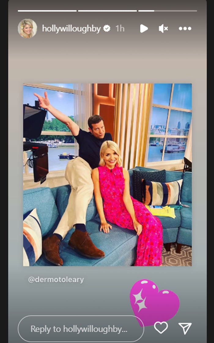 Holly Willoughby Shares Photo With Co Host Dermot Oleary Days After Warning 2288