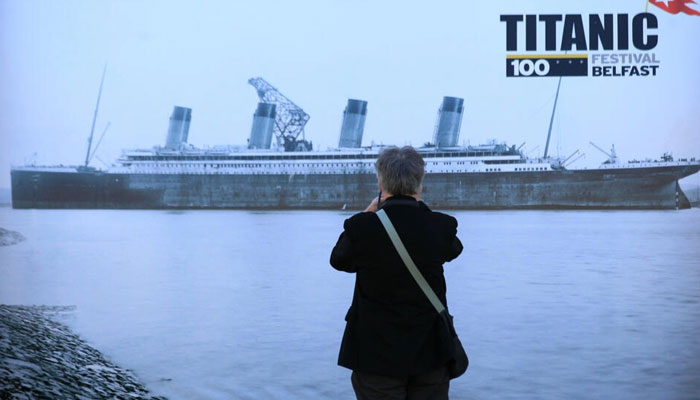 The Titanic, shown here in a photograph at a 2012 exhibit in Belfast marking the centenary of the ships demise, remains a source of fascination and allure long after its sinking in the Atlantic ocean. AFP/File